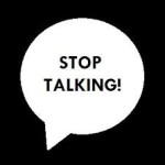 stop talking in a bubble